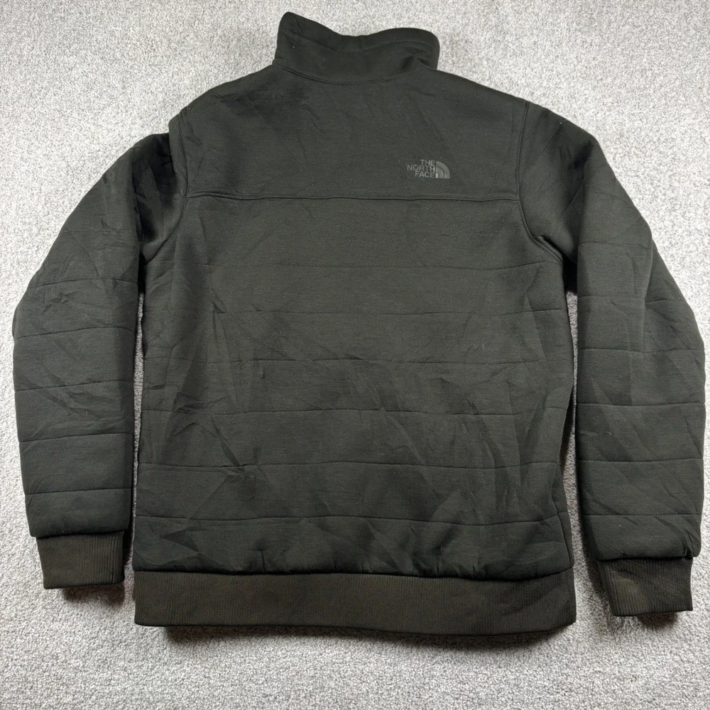 The North Face Jacket Mens Medium Green Quilted Insulated Full Zip Bomber